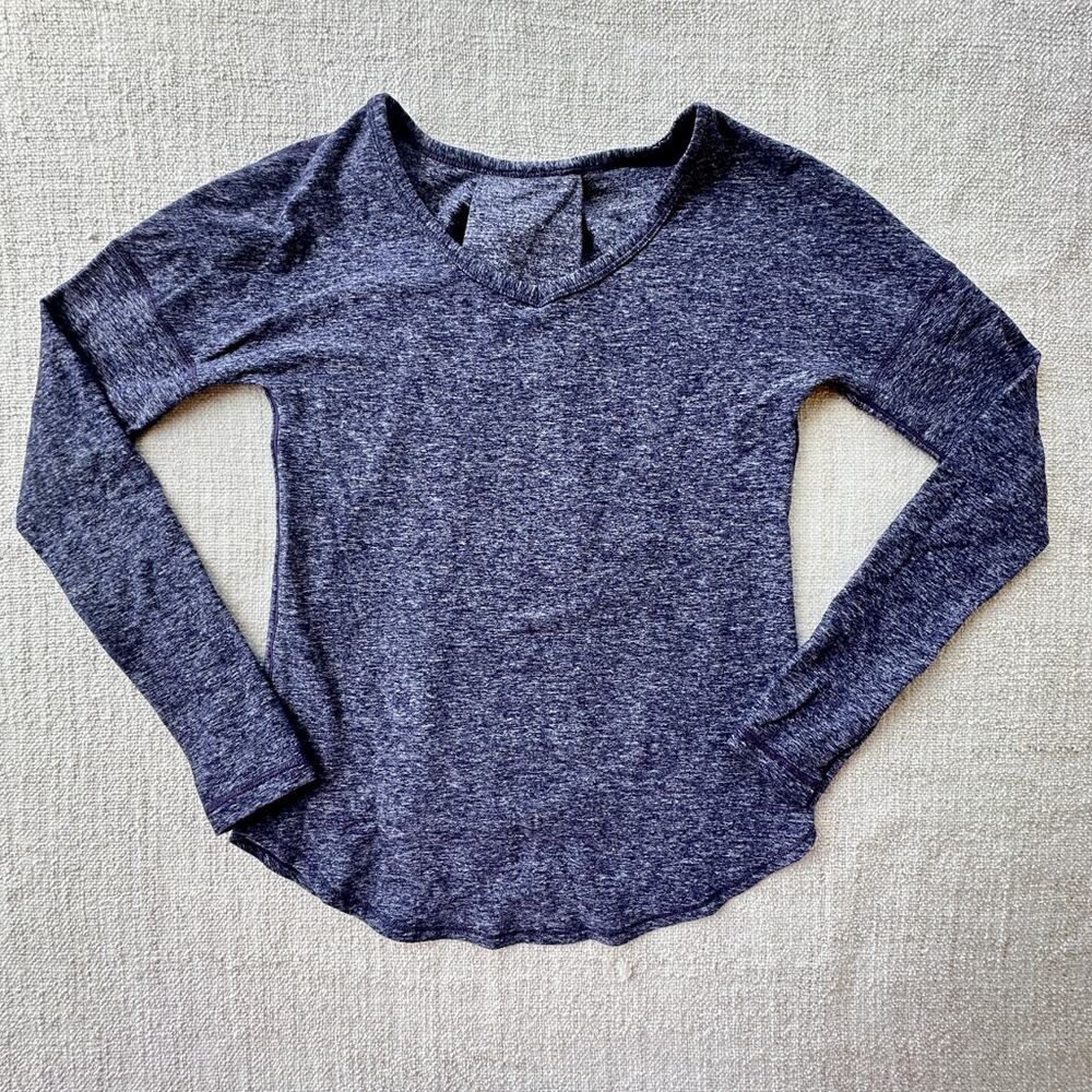 Ivivva Girl's Navy Blue Athletic Tee VGUC 8